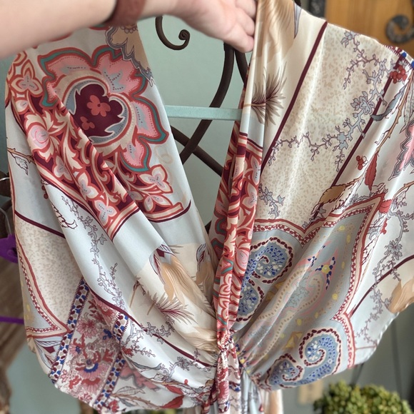 Bohemian Paisley Slip On Maxi Dress - Picture 9 of 13